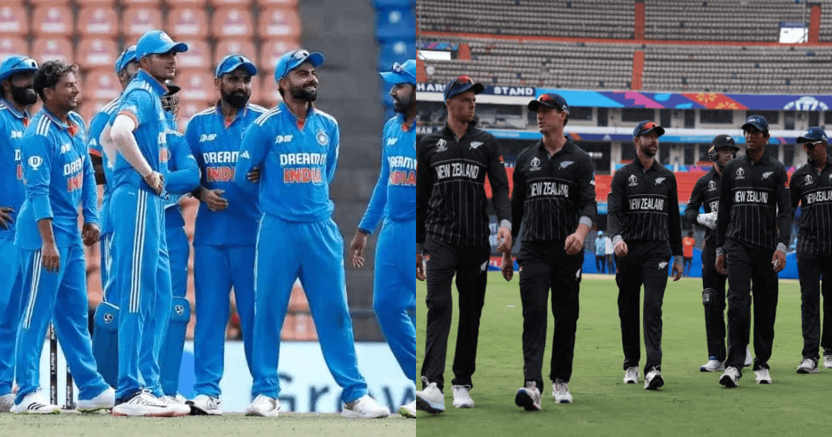 Indian and New Zealand cricket teams facing off in Semi Final world cup 2023